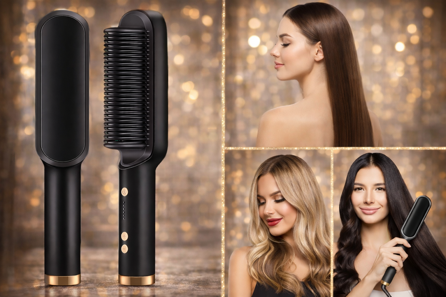 SILK HAIR Cepillo Alisador a base de Iones 3 en 1