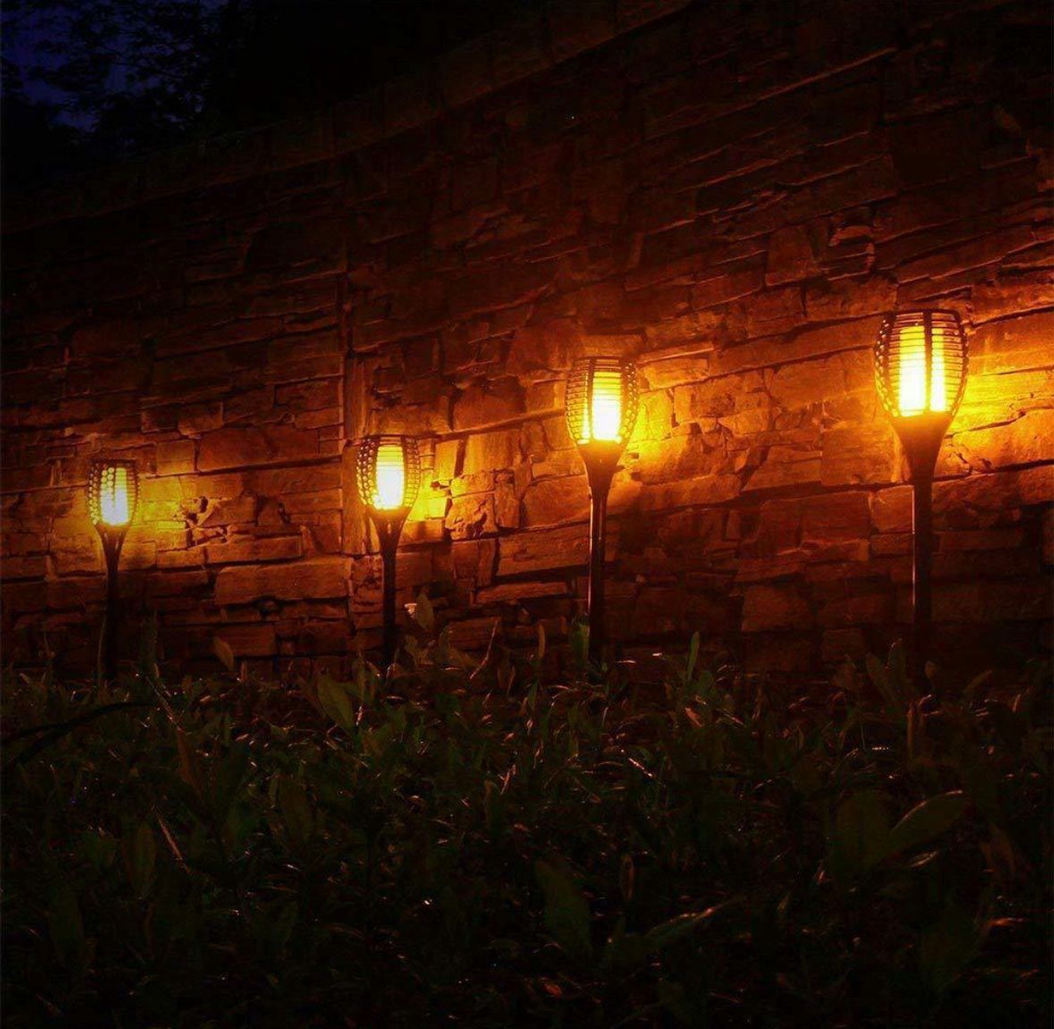 SOLAR FLAME (Pack De 4 Antorchas Solar 55cm)