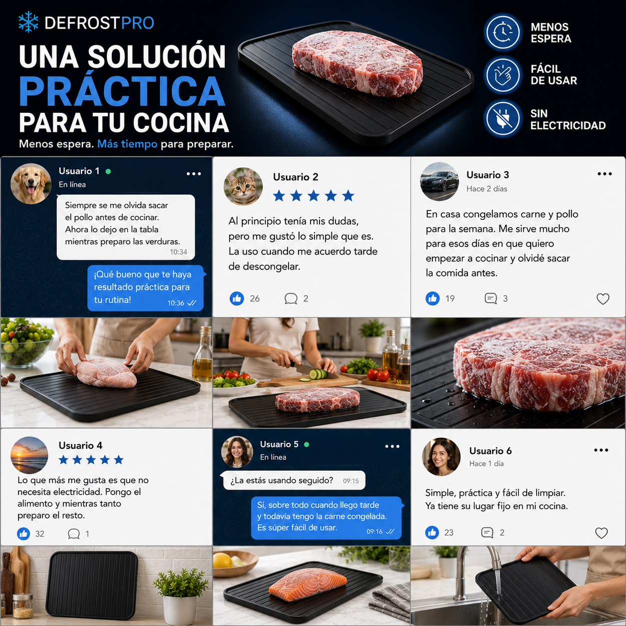 DEFROST PRO™ Tabla Descongelante