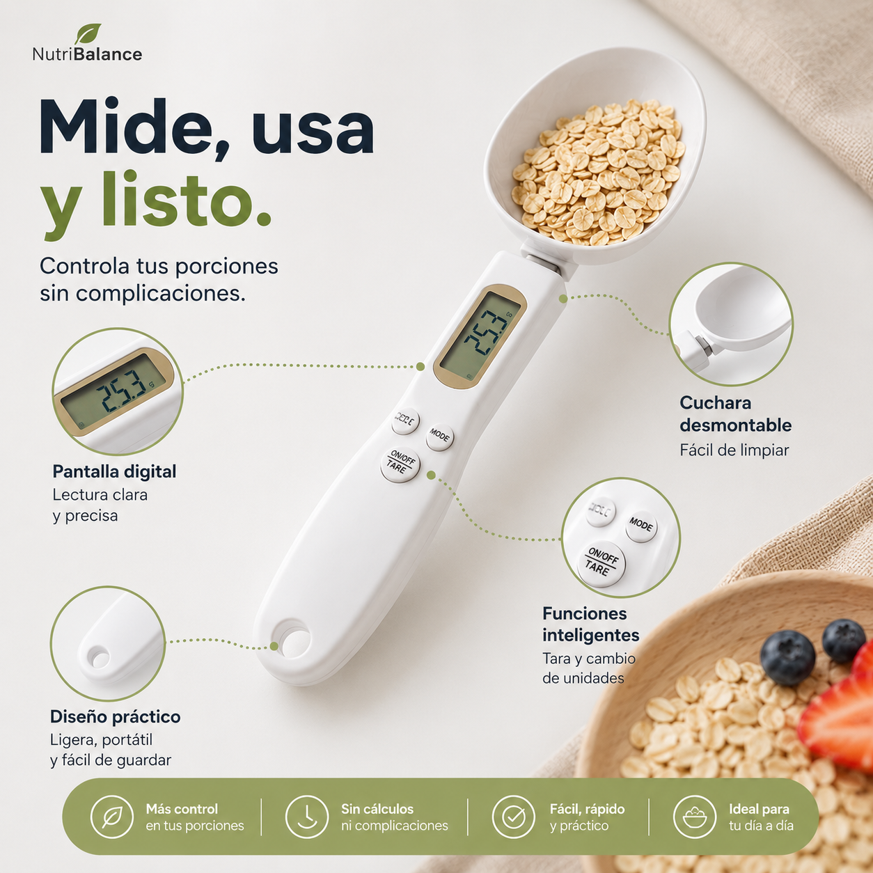 NutriBalance™ Cuchara Bascula