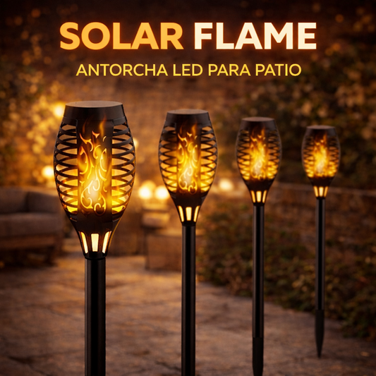 SOLAR FLAME (Pack De 4 Antorchas Solar 55cm)