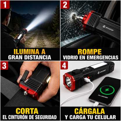 2x1 PROLIGHT 4™ Linterna de Emergencia 4 en 1