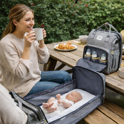 NIDO GO  (Mochila y Cuna para Bebé 2 en 1)